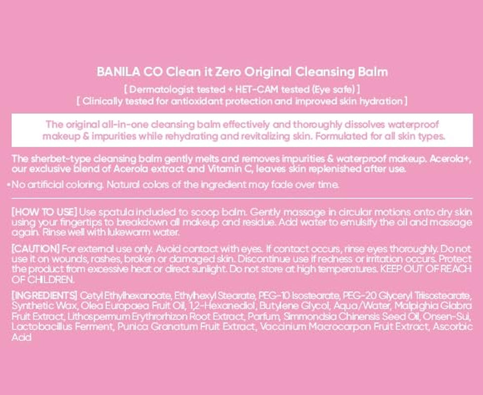 Clean It Zero Original Cleansing Balm