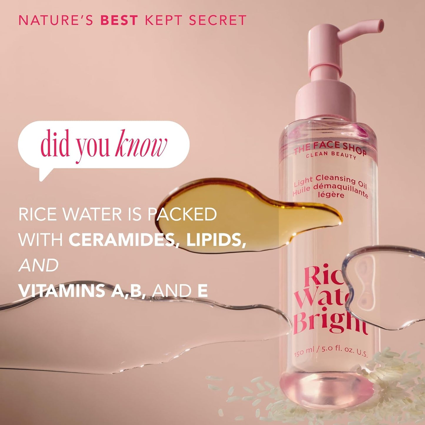 Rice Water Bright Light Facial Cleansing Oil