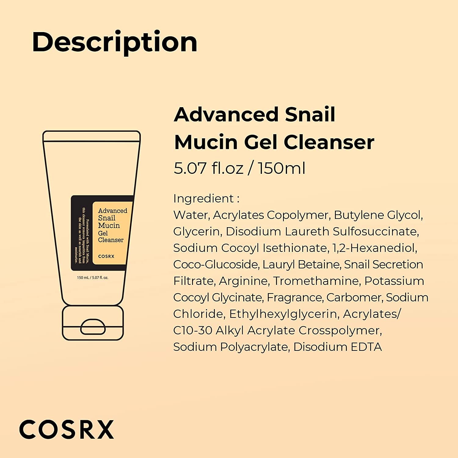 Advanced Snail Mucin Gel Cleanser