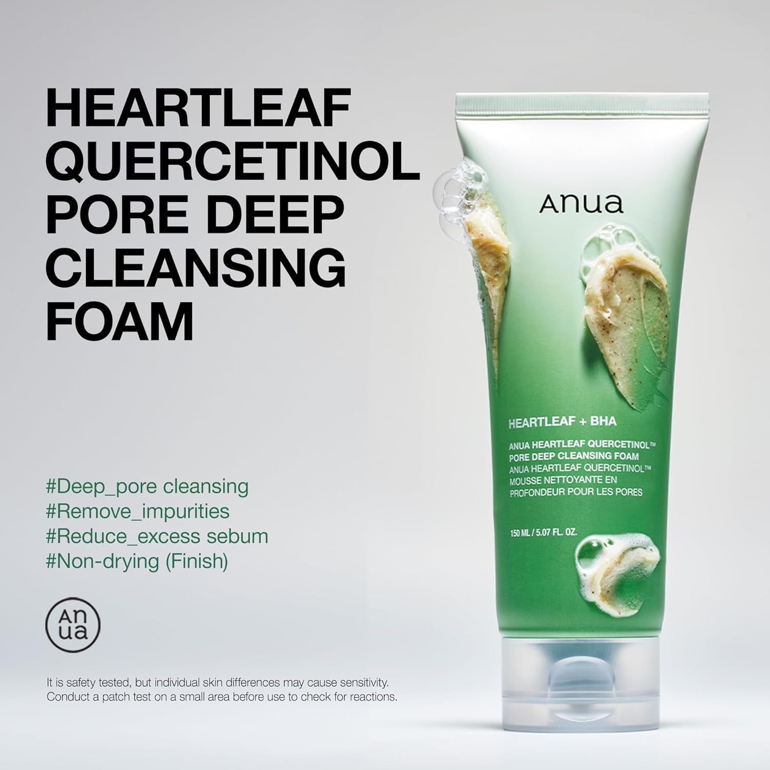 Anua - Heartleaf Quercetinol Pore Deep Cleansing Foam